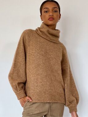 Camel Adichie Sweater - Aritzia Babaton
